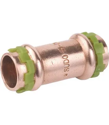 Raccord a sertir en cuivre contour V, manchon diam. 18mm Type P5270