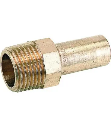 Raccord a sertir bronze Contour V, nipple male 22x3/4" P 4280 G