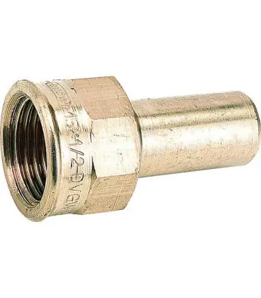 Raccord a sertir bronze, Contour V, manchon femelle P 4281 G 22x1/2