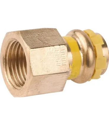 Raccord a sertir en bronze gaz Manchon de reduction filet fem 22x1 PG 4270G Gaz contour V