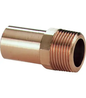 Raccord a sertir en bronze Reduction fil mâle 18x3/4" Type 6280g emmanchement long WG907