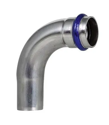 Raccord a sertir inox contour V coude 90° (femxmale) 54 mm