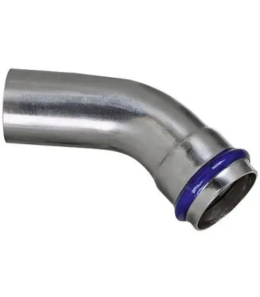 Raccord a sertir inox contour V coude 45° (femxmale) 15 mm