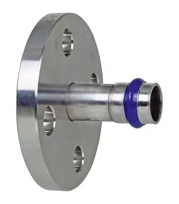 Raccord a sertir inox contour V bride de transition PN 16 18mm
