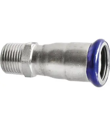 Raccord a sertir en inox Reduction filet male 18x3/4 Contour M