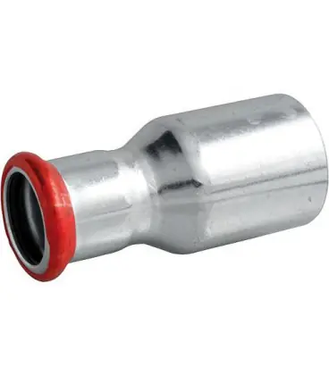 Raccord a sertir en acier C Contour M,Mamelon DN 88,9 x DN 76,1