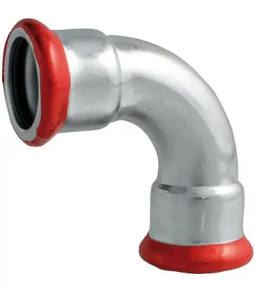 raccord a sertir en acier C coude 90° femelle/femelle DN 108 mm, Contour M