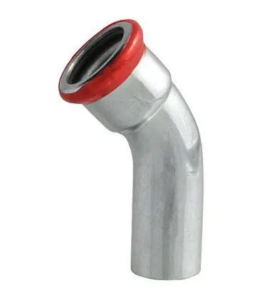 Raccord a sertir acier C coude 45° fem/male 35 mm Contour M