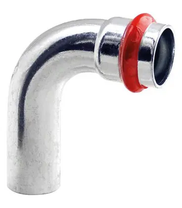 Acier C Contour V raccord A sertir Coude 90 ° FxM 22 mm