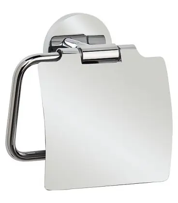 support Dérouleur papier WC Laiton chromé avec couvercle