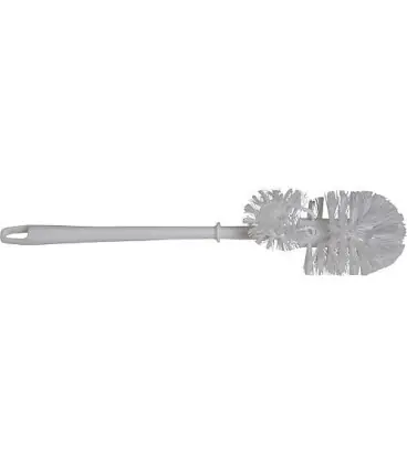 Brosse WC, plastique avec nettoyage des bords couleur blanc