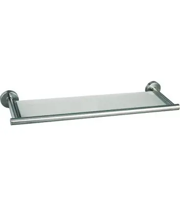 Tablette en verre serie Axial L 535mm, verre satiné avec fixation