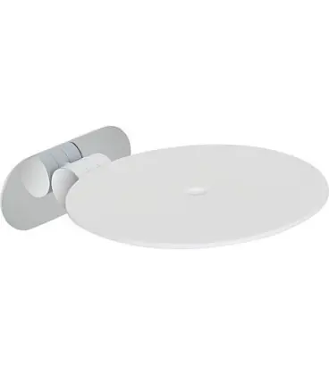 Strapontin Elida en inox/PE/HD blanc, 320x100x390mm avec fixation