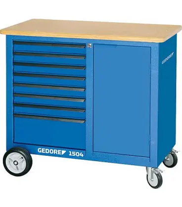 Etabli sur roulettes GEDORE avec 8 tiroirs