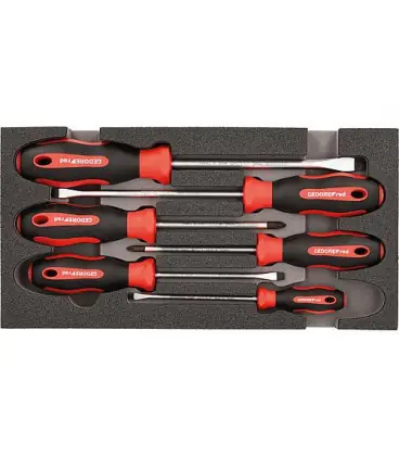 Kit tournevis GEDORE red 6 pcs fente/Pozidriv