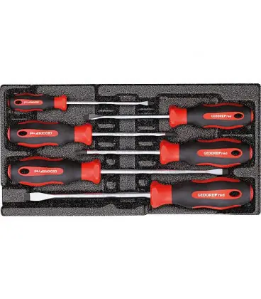 Kit tournevis GEDORE red 6 pcs fente/Phillips