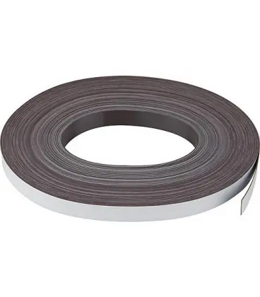 Bande magnetique Dim 0,6 x 20 mm Couleur blanc, rouleau de 30 m