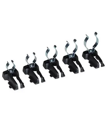 Set de clips Sortimo 5 pces pour WorkMo (plaque alu)