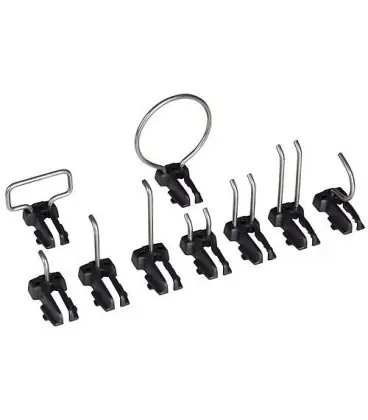 Set d‘accroches Sortimo 9 pces pour WorkMo (plaque Alu)