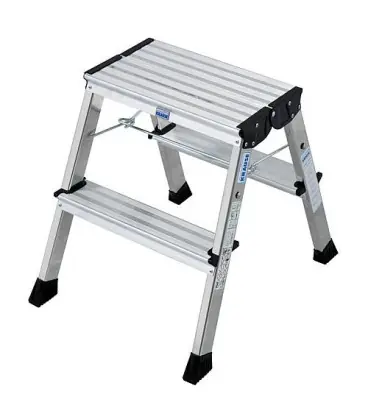 Echelle double pliante ‘ROLLY‘ Haut 0,44 - Haut travail 2,44 2x2 marches