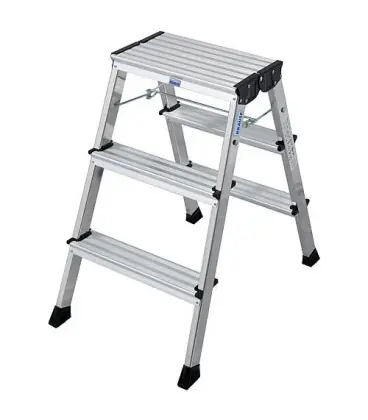 Echelle double pliante ‘ROLLY‘ Haut 0,65 - H de travail 2,65 2x3 marches