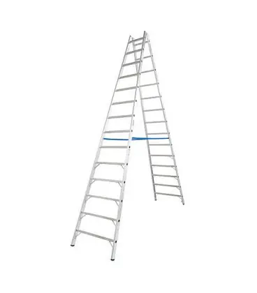Echelle double H de travail 5,40 H d‘echelle 3,75 2x14 echelons