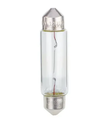 Ampoule -Soffitten 12V, 10W pour eclairage interieur et plaque arriere, emballage 10 pieces