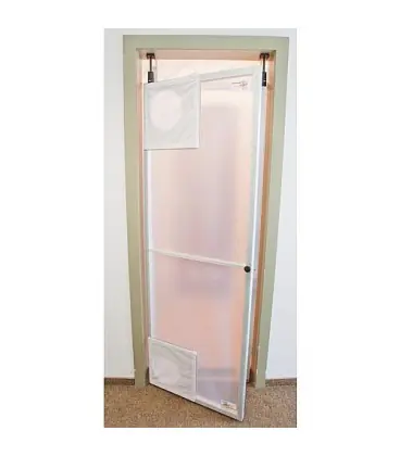 Porte battante protection poussiere jusqu‘a 2750mm de haut, butée gauche ou droite