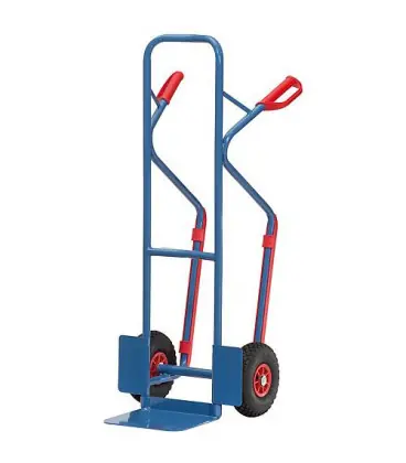 Diable en tube d‘acier B1330L Fetra Capacité 300kg, roue a air