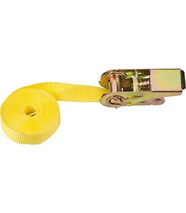 Sangle d‘amarrage, une piece Type 500, DIN EC 12195-2, rouge Ceinture 25 mm, longueur 4 m