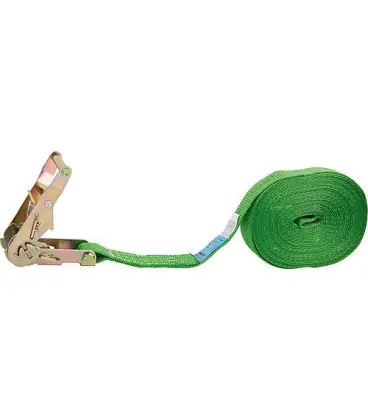 Sangle d‘amarrage, une piece type 2000, DIN EC 12195-2, vert sangle 35 mm, longueur 8,0 m