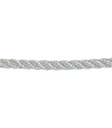 GEWA-Corde en fibre polyamide tourné diam. 4mm, L 100 m, blanc