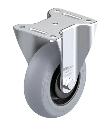 Roulette fixe BLICKLE tole acier B-POES 125K-SG diam.-roue 125mm
