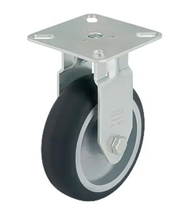 Roulette fixe BPA-TPA 75G charge limite 75 kg roue diam. 75 mm, taille plaque 60x60mm