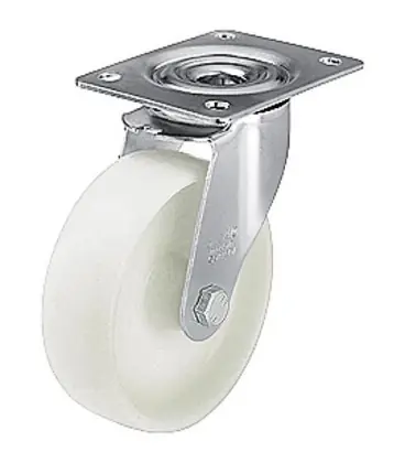 roue plast poids lourd polyamide/acier LE-PO 200G, charge limite 300 kg roue diam. 200mm, dim plaque 140x110mm