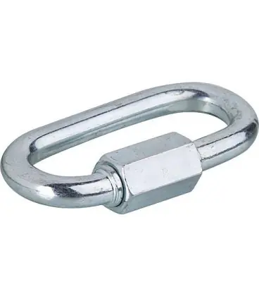 mousqueton ovale zingué taille 4x33 mm capacite de charge 90kg