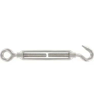Cadena inox A4 avec oeillet et crochet, M6