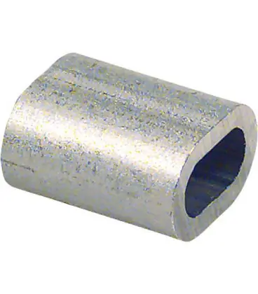 Serre-cable DIN 3093 Alu - alliage corroye, UE 100pcs pour diam. de cable 6 mm