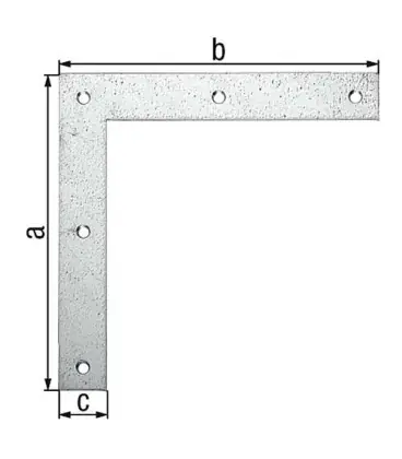 Corniere d‘angle 200x200x30 mm laminé zingué