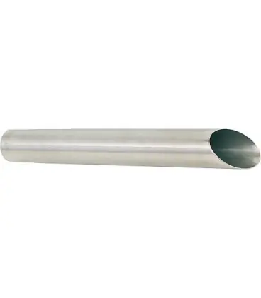 Tube d‘aspirateur biseaute en inox, Diam. 38 mm L 560mm