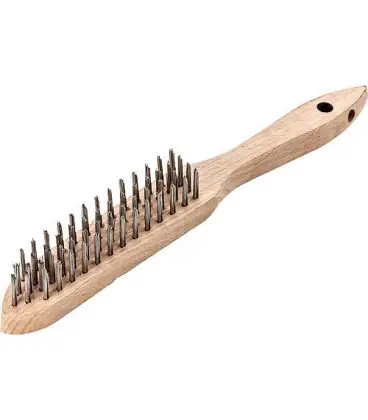 Brosse Fil d‘acier lisse - 0,35 mm 2 rangees