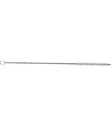 Brosse cylindrique en nylon, transparent, diam. de brosse 8 mm L bourrage 100 mm, 300 mm de long