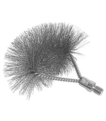 Brosse paroi murale, sans tige fil d‘acier ondule, M 10 male