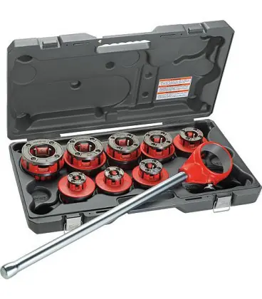Filière kit 11 R DN10 (3/8") jusqu‘à DN32 (1 1/4") dans mallette