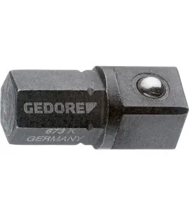 Tige d‘outil GEDORE forme courte 1/4" x 1/4" x 17 mm