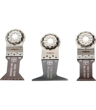 Kit Lames de scie FEIN 3 pieces E-Cut Combo Starlock bois et metal