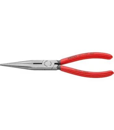 Pince a becs demi-ronds av lame polie revetement plastique machoire droite. Longueur 200 mm