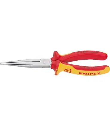 Pince a becs demi-ronds avec tranchants Droit Longueur 200 mm