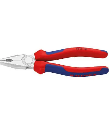Pince universelle chromee avec poignee bicolore longueur 180 mm