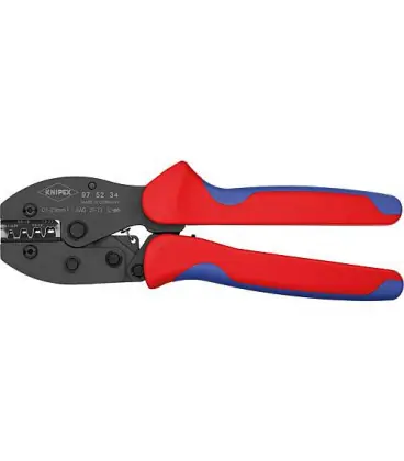 Pince a sertir ‘‘PreciForce‘‘ utilisable pour fiche a fut ouvert non isolee Longueur 220mm 0,1-2,5mm²